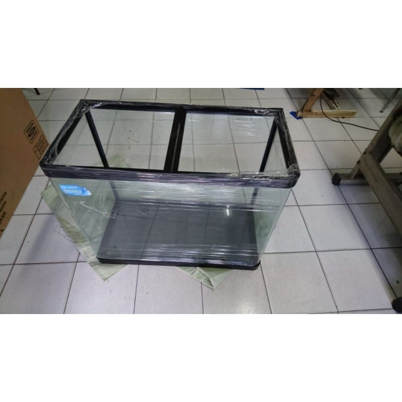 Aquarium Glass Bending 80x40x70 Kaca Bending tanpa sambungan
