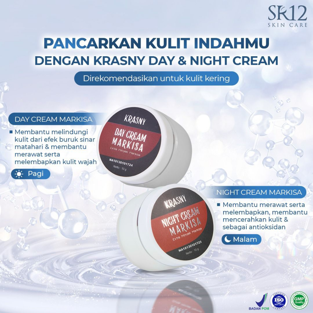 Sr12 Krasny Night Cream Markisa Pelembab Wajah