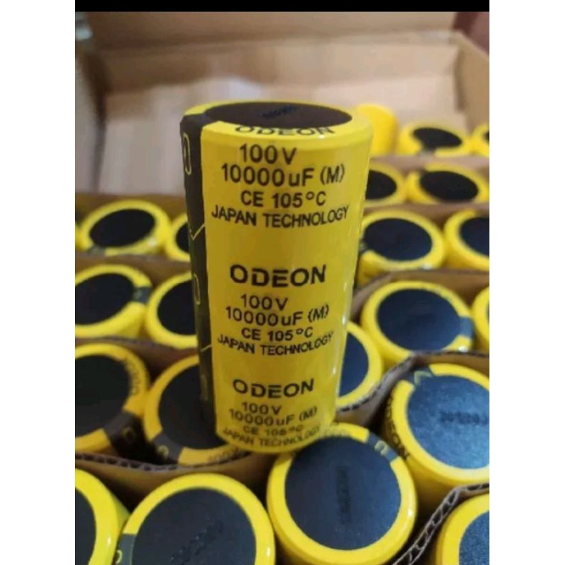 ELKO 10000uF 100V Elco ODEON Kuning 7x3,5