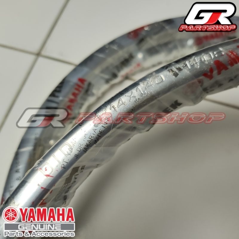 velg chrome set depan belakang ring 14 mio sporty smile mio j ori ygp original yamaha pelek kaleng veleg rim 14x140 14x160