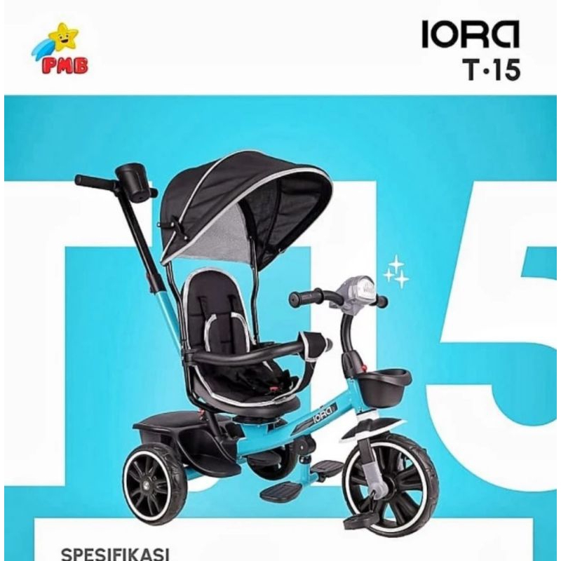 Sepeda Roda Tiga Anak Exotic Et-1262 Karakter Dark Knight&amp;iora T 15