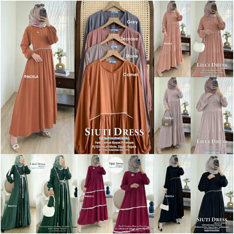 update 6.10 Dress Polos Rempel ori label MOELA Rayon Twill Jumbo / standar [ZETA ASENA BELVI BIUMI T