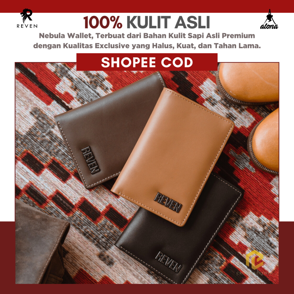 Dompet Pria Kulit Sapi Asli Full Leather - NEBUL4 WALLET ORI