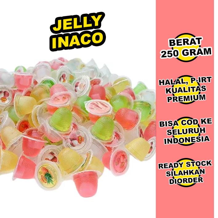 

250 GRAM JELLY INACO ANEKA WARNA