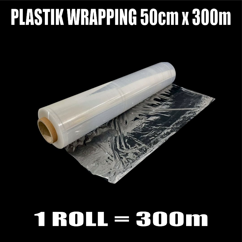 Plastik Wrapping 50cm x 300m Stretch Film 17um Per Dus Semua Jasa kirim