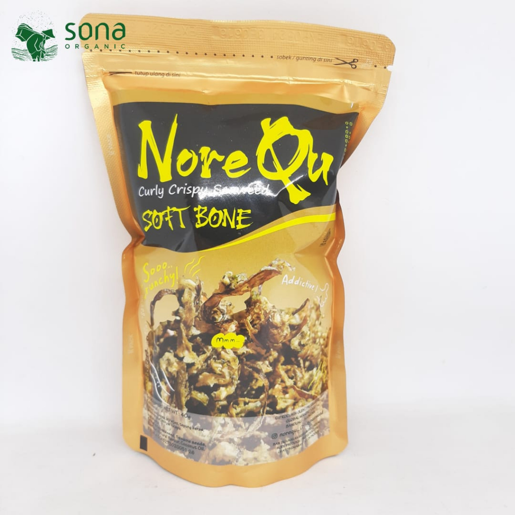 

NOREQU CURLY CRISPY SEAWEED - SOFT BONE 40GR