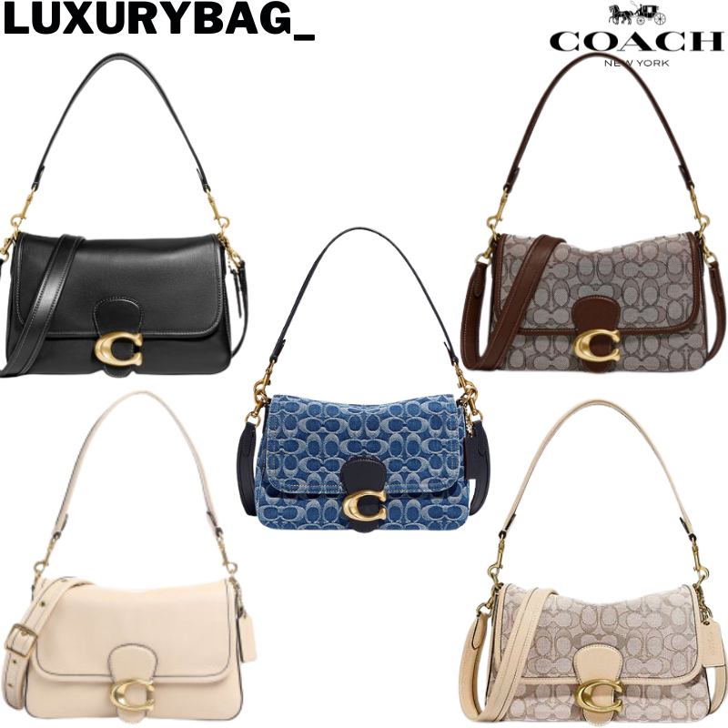 New 2023 Coach Soft Tabby Shoulder Bag In Signature Jacquard C4821 4821 CA105 4823