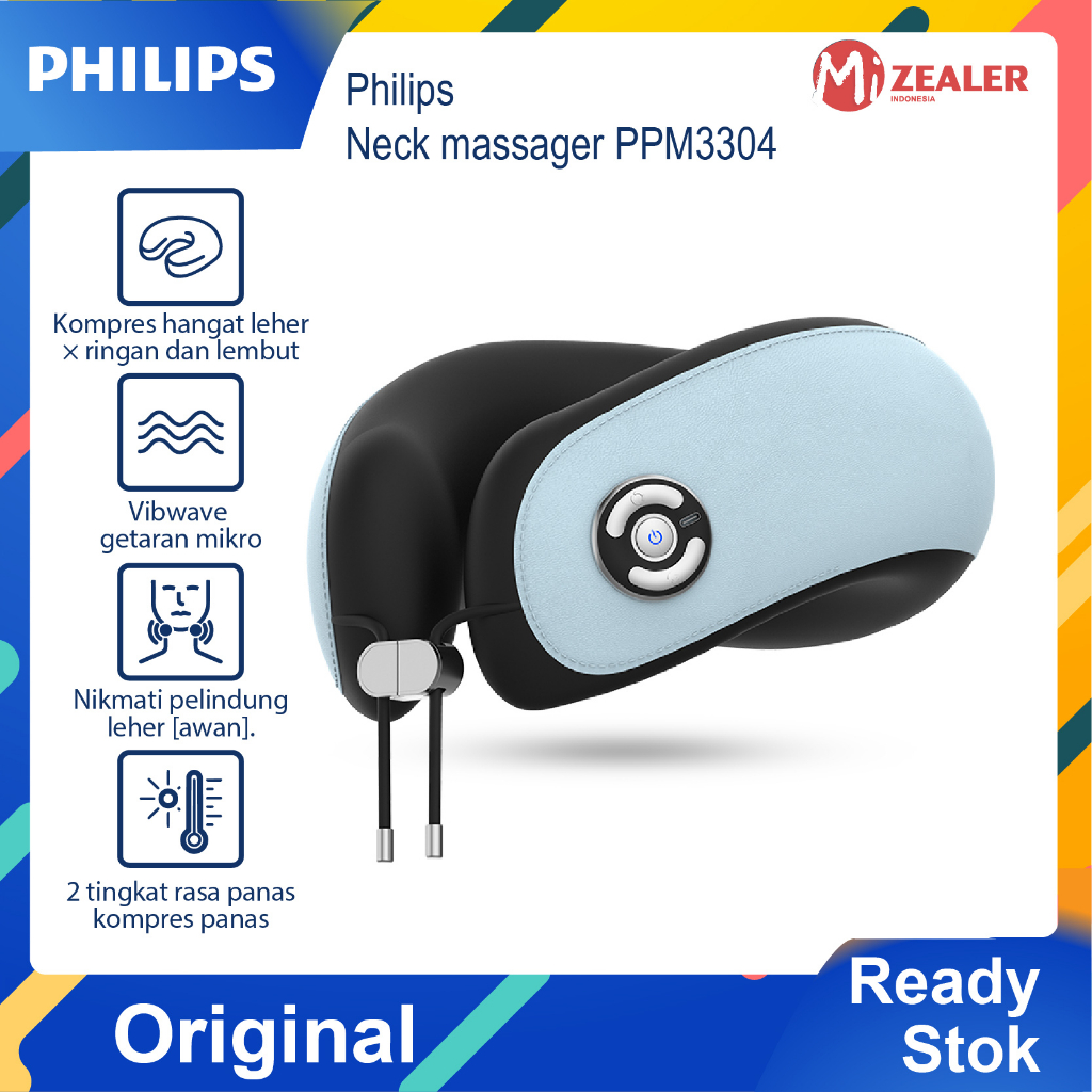 Philips massage Pijat Leher Punggung 42℃ warm massage Adjustable looseness PPM3304