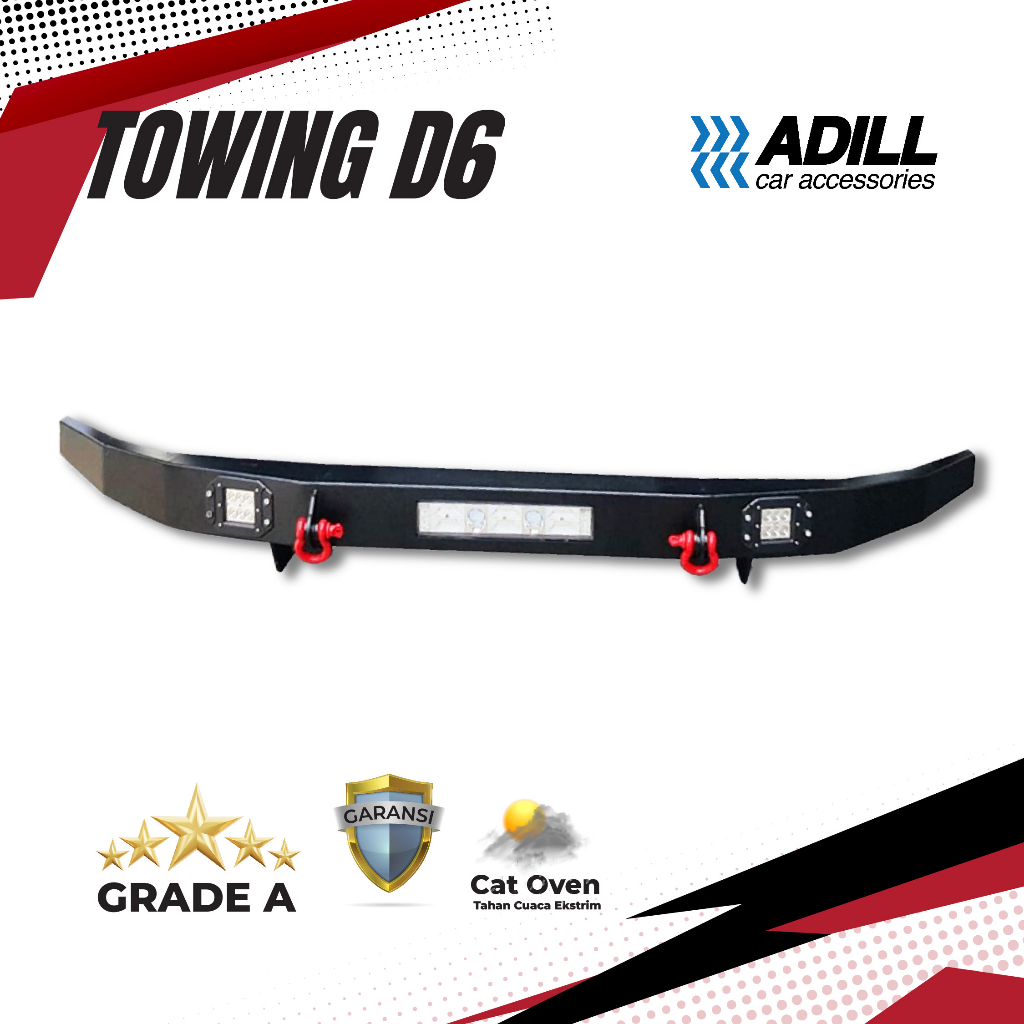 Towing Bar Depan D6 Fortuner Pajero, Innova, Avanza, Xenia, Rush, Terios