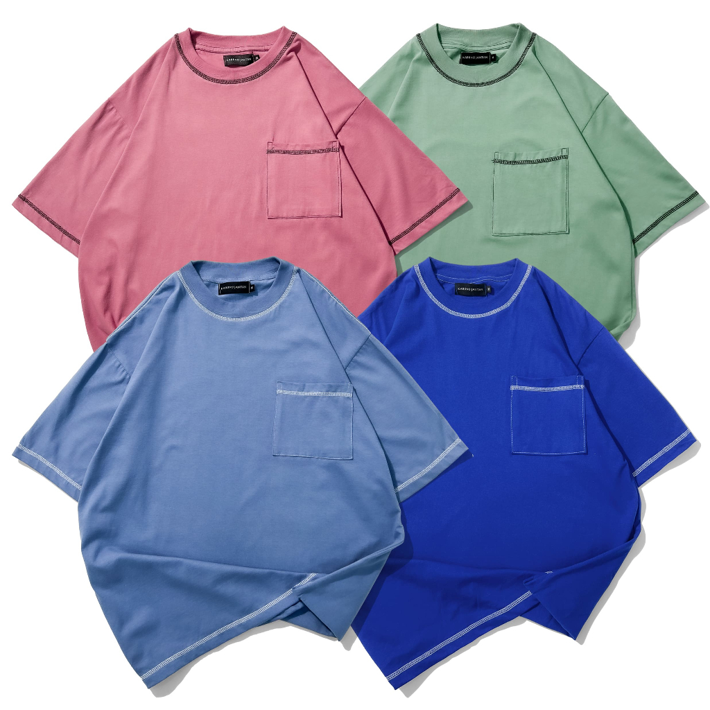 “ POLOS POCKET LIST 2 ”  OVERSIZE T-SHIRT / BAJU KAOS OVERSIZE POLOS POCKET LIST PRIA