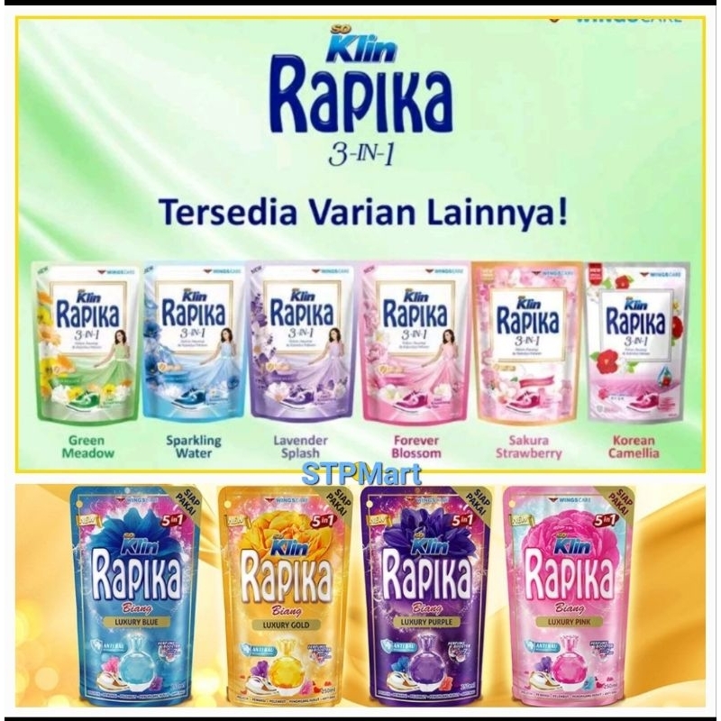 Rapika Pelicin Pakaian Refill 250ml dan 400ml