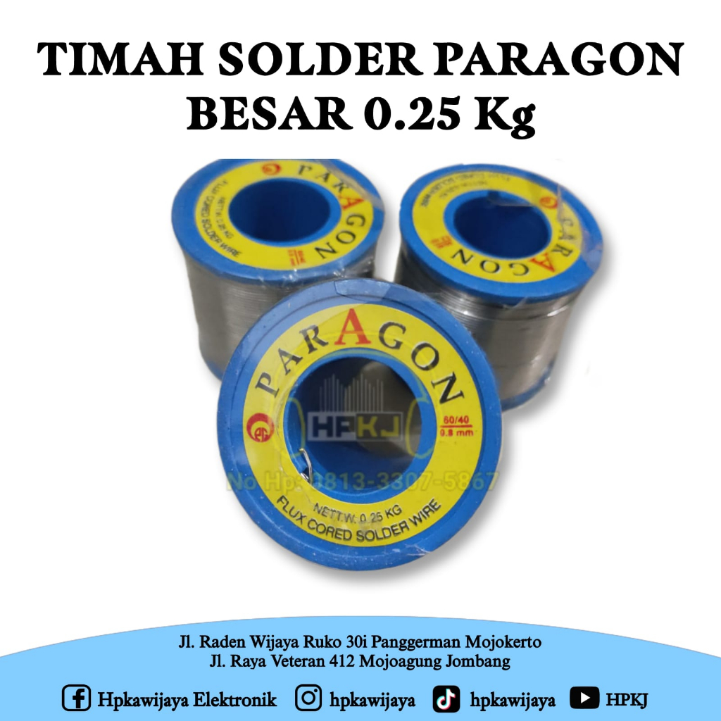 Timah Solder Paragon besar 1/4KG timah solder paragon 250 gram