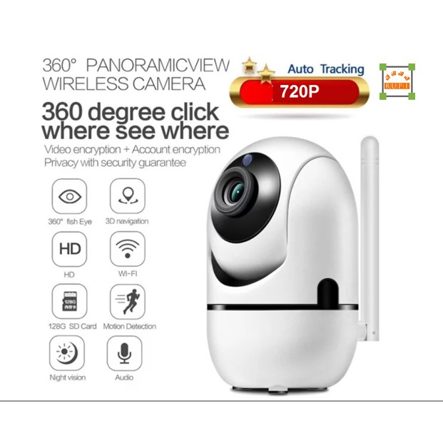 PTZ Wifi Smart Camera 720P - BK-Q1 [FTYCAM PRO]