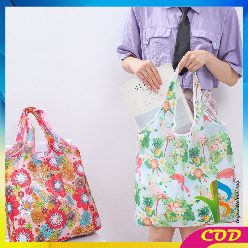 RB-T47 Tas Belanja Lipat Karakter Shopping Bag Reusable Bag Serbaguna / Kantong Belanja Ramah Lingkungan Souvenir Tas Lipat