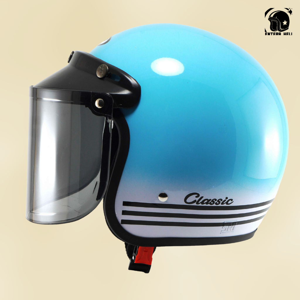 Helm Bogo Retro Classic Wanita Helem Cewek SNI Terbaru