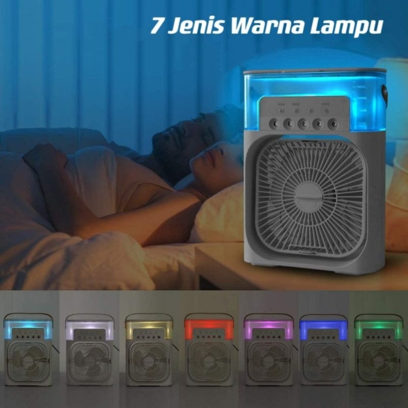 JE.ID Kipas AC Mini Portable / Kipas AC Mini Portable Cooler Fan / Kipas Pendingin Mini Ac Portable Air Cooler Mobil Dan Ruangan / Kipas Ac Portable / Ac Portable Air Cooler Ac Mini Super Dingin / Kipas Angin 600ml Rechargeable