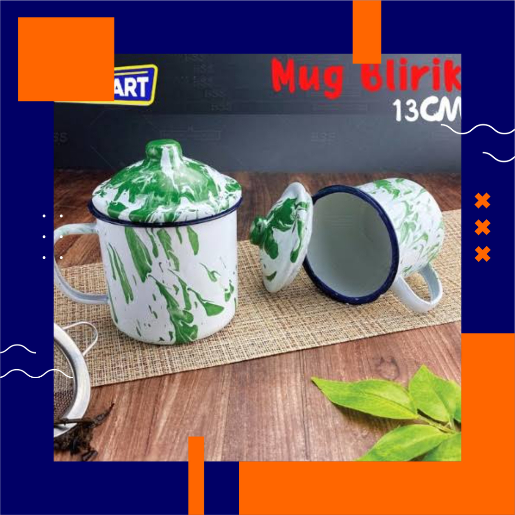 Mug Enamel Blirik 9 Cm