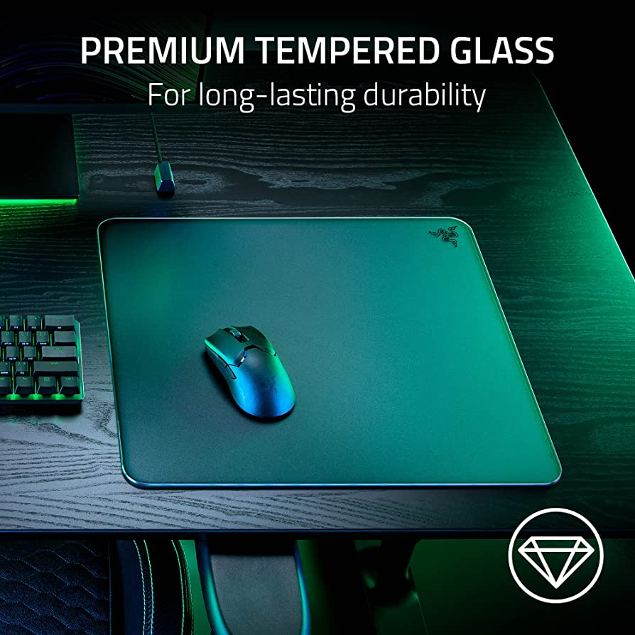 Razer Atlas Tempered Glass Gaming Mouse Mat MousePad Deskmat