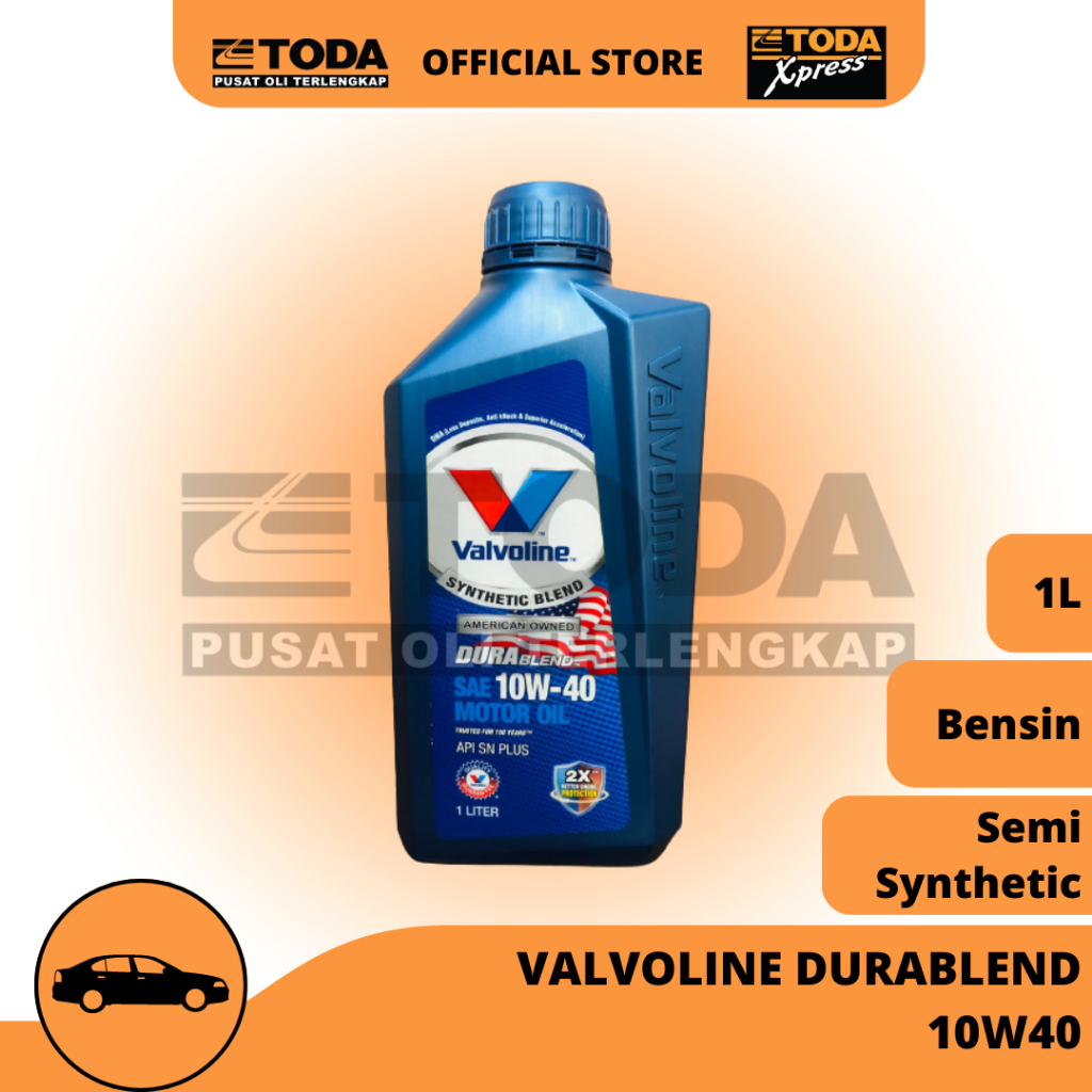 Valvoline Durablend 10W40 API SN 1L Original Oli Mesin Mobil Valvoline