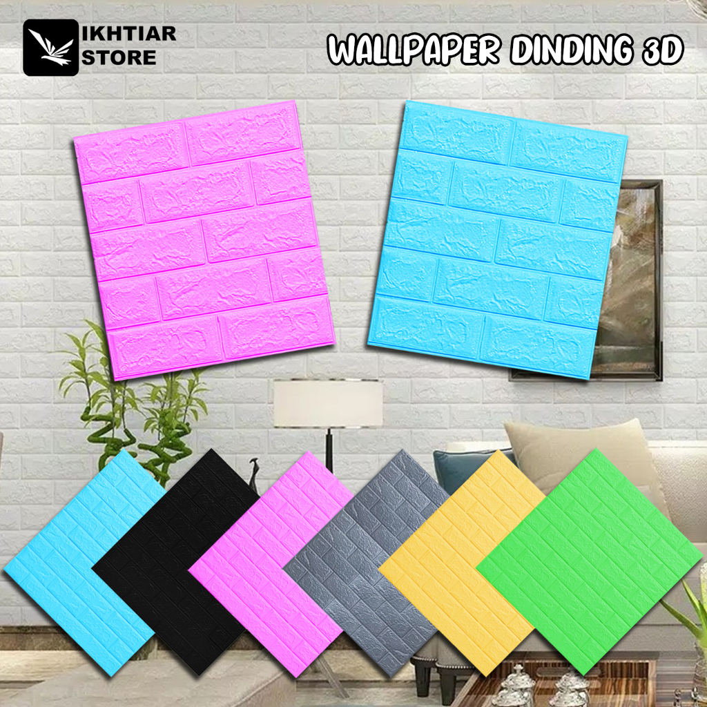 Wallpaper Dinding 3D FOAM Timbul Batu Bata CLASSIC BRICK EMBOSSED best seller