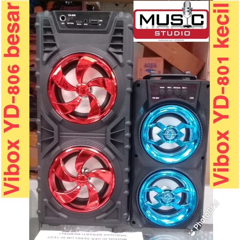 PROMO SPEAKER BLUETOOTH VIBOX YD806 NEW BONUS MIC KARAOKE BY SMOLL