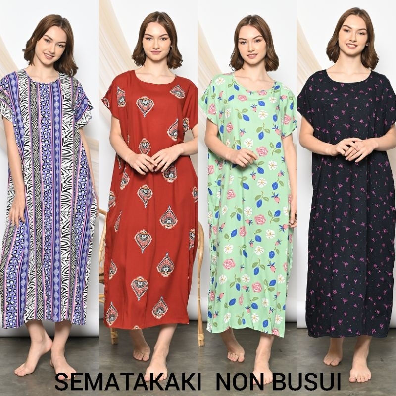 DASTER RAYON  NON BUSUI HABEL SEMATAKAKI LENGAN PENDEK KEKINIAN