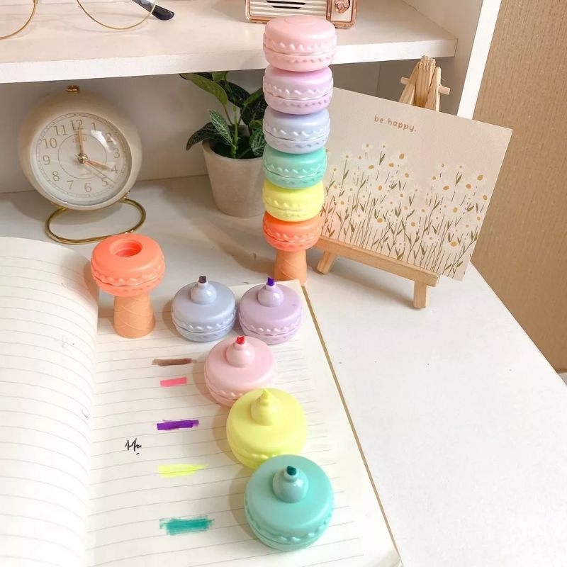 

STABILO/PENANDA MOTIF MAKARON LUCU ISI 6 WARNA