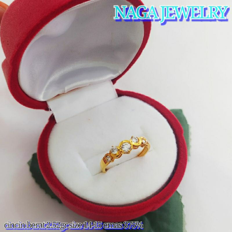 CINCIN EMAS TUA KADAR 750% SiZe 10-12-13-14-17-18
