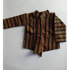 Baju surjan anak laki laki Baju lurik anak TK  Baju adat jawa anak SD usia 2-11 tahun