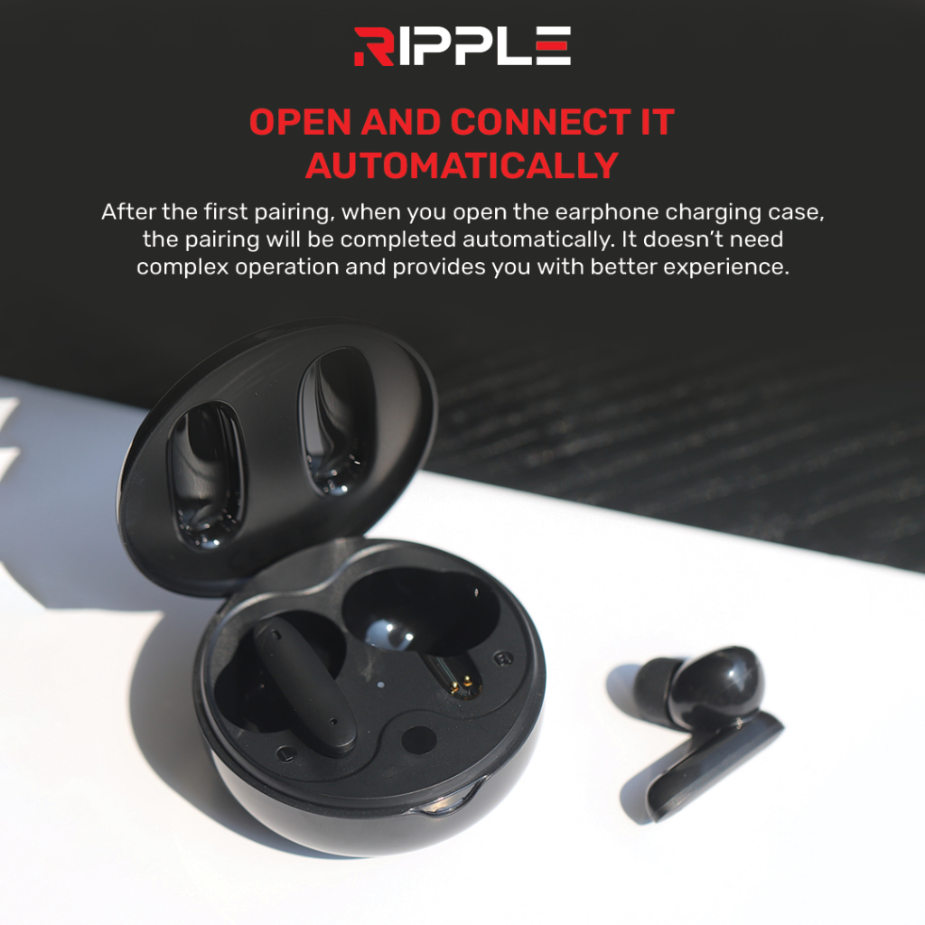Ripple Rippods Hifi Plus TWS Headset Bluetooth Earphone Mini Earbuds Handsfree