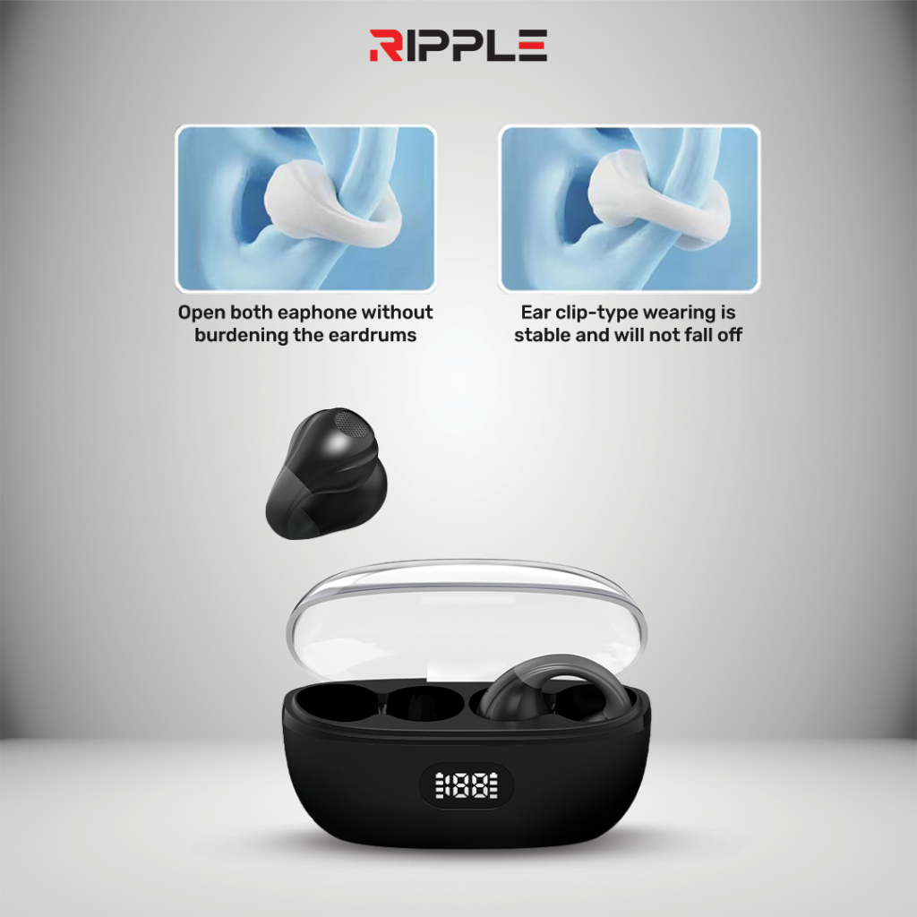 Ripple Rippods Max JS352 TWS Headset Bluetooth Earphone Mini Earbuds Handsfree