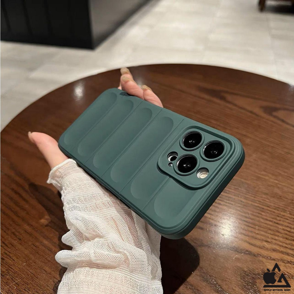 Premium Soft 3D Armor Deep Matte Finger Grip OPPO A17/ A17K Softcase Magic Shield Case Dove Doff Pillow Bantal Air Jacket Bag Bantalan Pelindung Kamera Camera Protector SILIKON SILICONE Anti Slip Shockproof