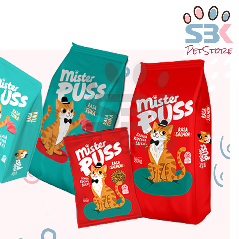 Mister Puss 20kg Makanan Kucing Kering Dry Food Mr Puss