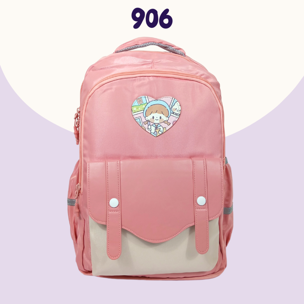 STANDARD MATERIAL / TAS KOREA FASHION / RANSEL KOREA TRENDY / TAS KOREA IMPORT/ RANSEL KOREA SEKOLAH / TAS SEKOLAH KOREA / TAS KOREAN / RANSEL SEKOLAH CEWEK FREE PIN BROSS + BONEKA TERMURAH!