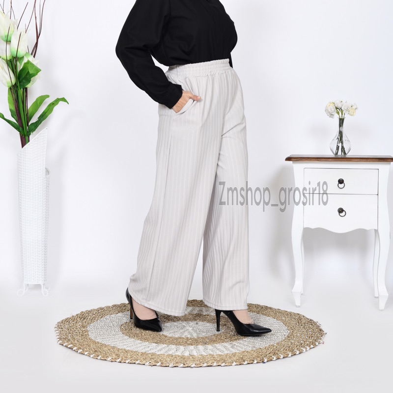 Kulot Wanita Knit Pants Premium  | Celana Kulot Knit Hornet Panjang Jumbo | Kulot Wanita | Celana Knit Terbaru | Celana Kulot Wanita Bahan Knit Muat bb 40-90kg