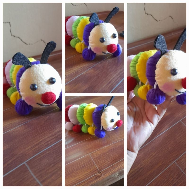 boneka ulat flanel/boneka ulat