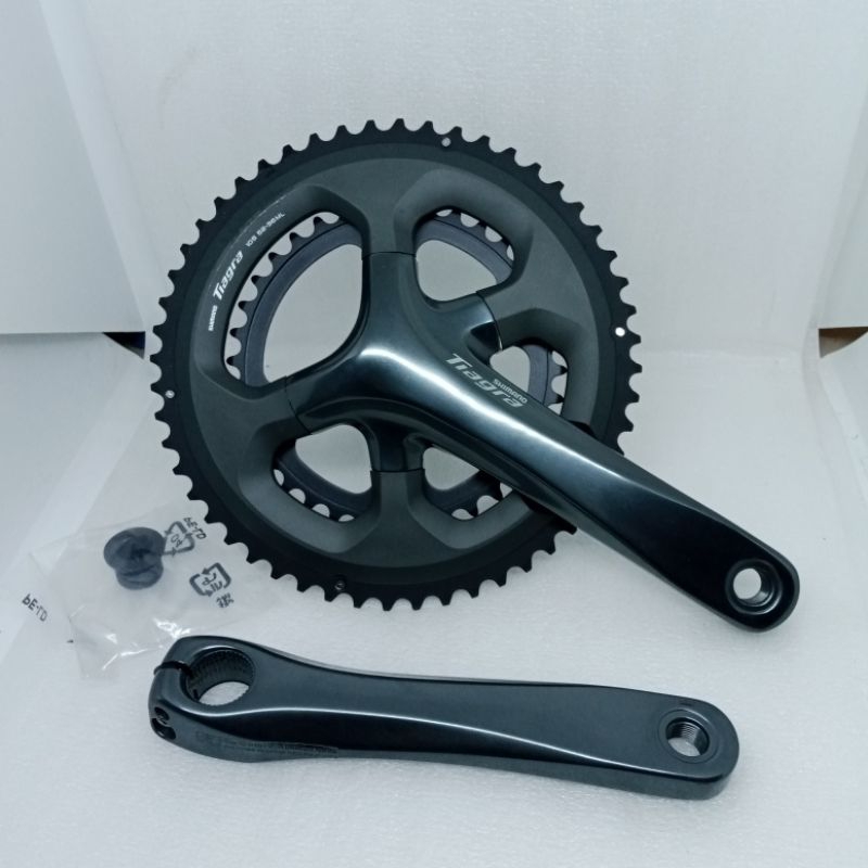 Shimano Crank Tiagra 4700 2 Speed 52 - 36T HollowTech 2 Sepeda Balap Lipat Roadbike Seli