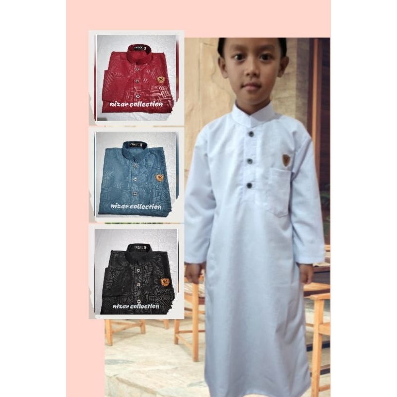 jubah/gamis anak laki laki 1-12 tahun(kode 2)