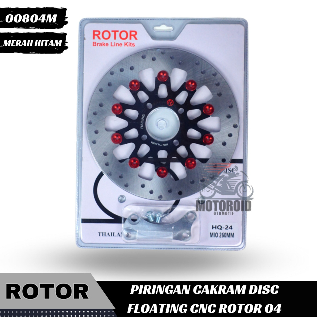 Piringan Rotor Floating Full Cnc New 04 Mio Black