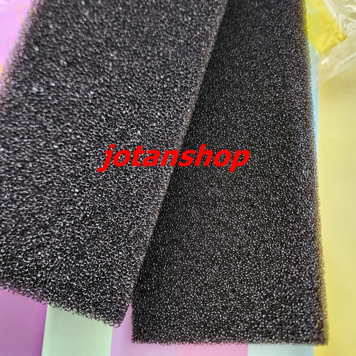 BIOFOAM HITAM kapas busa bio foam 2 lapis media filter aquarium aquascape 29x11