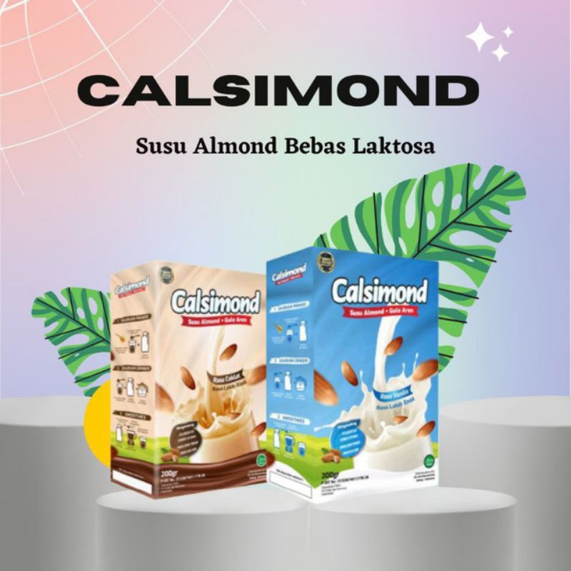 

CALSIMOND Susu Almond + Gula Aren Pelancar Asi Bebas Laktosa Cocok Untuk Diet