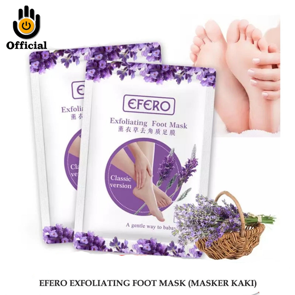 EFERO Foot Mask Masker Kaki Pengelupas Kulit Mati dan Perawatan kaki Tumit Kering dan Pecah2