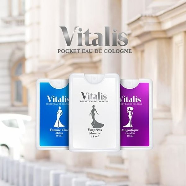 VITALIS Pocket Eau De Cologne 250x Spray Series 18ml