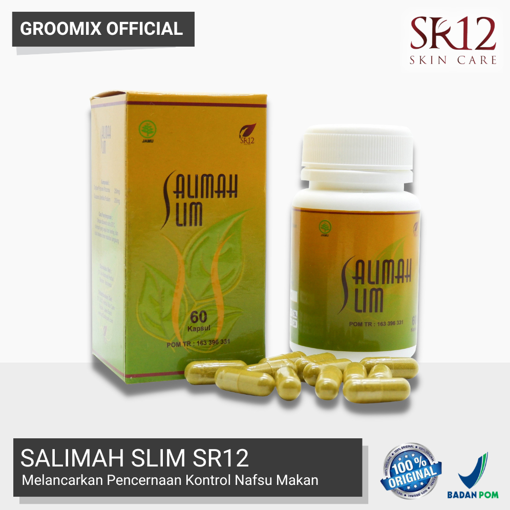 Peluntur Lemak Penurun Berat Badan Salimah Slim SR12 Herbal Ampuh Slimming Obat Diet Langsing Alami Aman BPOM S99