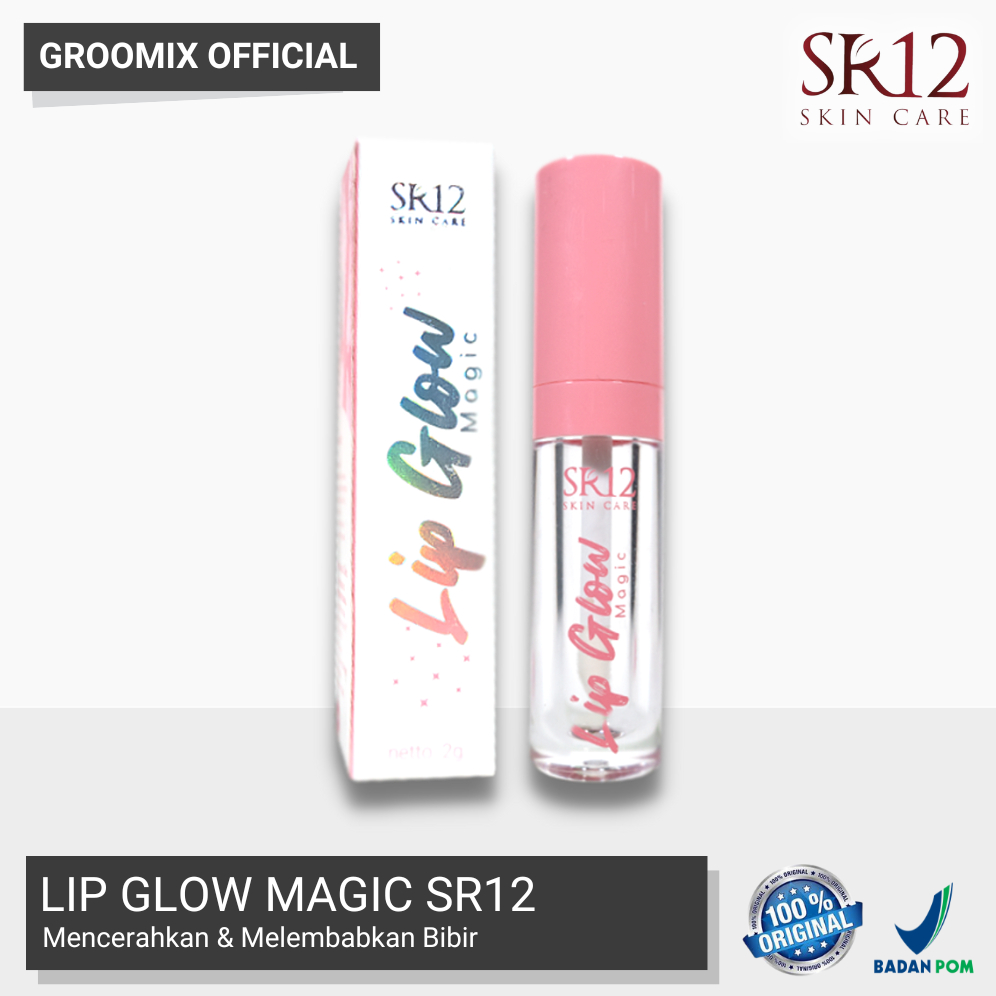 LIP GLOW SR12 Bibir Glossy Lip Gloss Lipglow Magic SR12 Skincare Serum Pelembab Bibir Aman BPOM Original