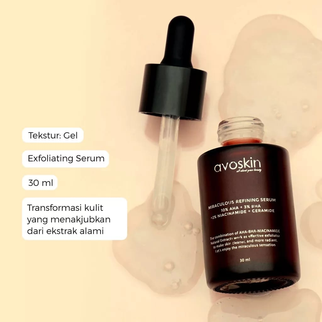 Avoskin Refining Serum Spesial Edition 30ml - AHA BHA - Eksfoliasi Serum Avoskin