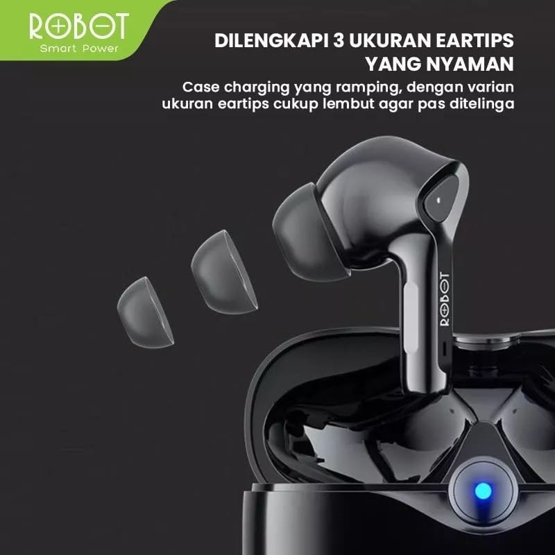 Robot Headset Bluetooth TWS T30 Wireless Earphone Airbuds True Wireless Earbuds