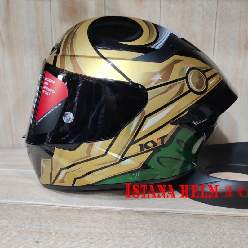 HELM KYT TT COURSE MARVEL LOKI LIMITED EDITION | ORIGINAL KYT HELMET