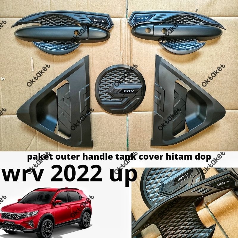 paket outer handle tank cover depan belakang Honda WRV 2022 2023 2024 diamond full hitam