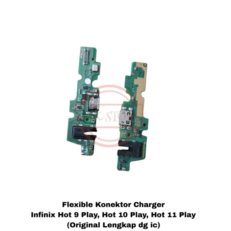 Flexible Konektor Charger Infinix Hot 9 Play, 10 Play, 11 Play Papan Con Cas Original